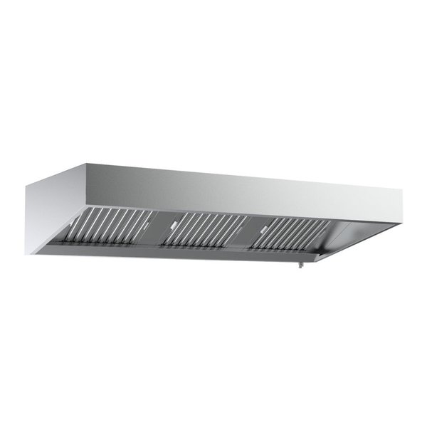 Afzuigkap | Schuinmodel | Verlichting | 1600x950x400(h)mm