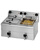Saro Friteuse | SERIE FE | Elektrisch | 10+10L | 70°C/180°C | 6.5kW (2x 230V) | Aftapkranen | 600x525x345(h)mm 