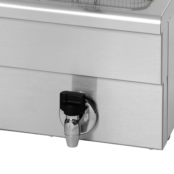 Friteuse | SERIE FE | Elektrisch | 10+10L | 70°C/180°C | 6.5kW (2x 230V) | Aftapkranen | 600x525x345(h)mm
