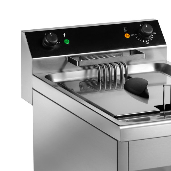 Friteuse | GASTROLINE | Elektrisch | 9L | 65°C/190°C | 6kW (400V) | Aftapkraan | 300x545x410(h)mm