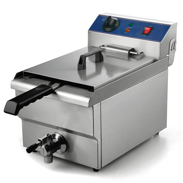 Friteuse | SERIE FT | Elektrisch | 8L | 0°C/180°C | 3.3kW (230V) | Aftapkraan | 310x505x355(h)mm