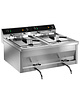 Saro Friteuse | GASTROLINE | Elektrisch | 9+9L | 65°C/190°C | 12kW (400V) | Aftapkranen | 600x545x410(h)mm 