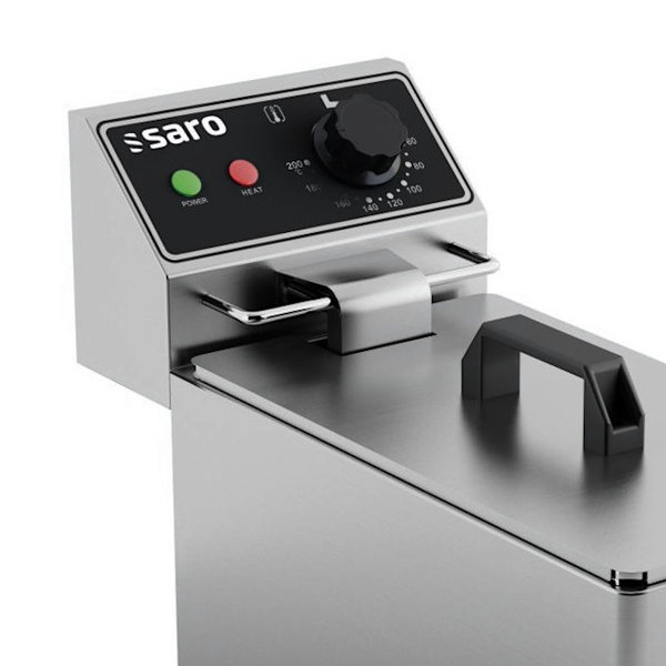 Friteuse | MODELL EF | Elektrisch | 8L | 60°C/200°C | 3kW (230V) | Aftapkraan | 267x420x378(h)mm