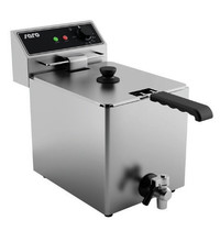 Saro Friteuse | MODELL EF | Elektrisch | 8L | 60°C/200°C | 3kW (230V) | Aftapkraan | 267x420x378(h)mm 