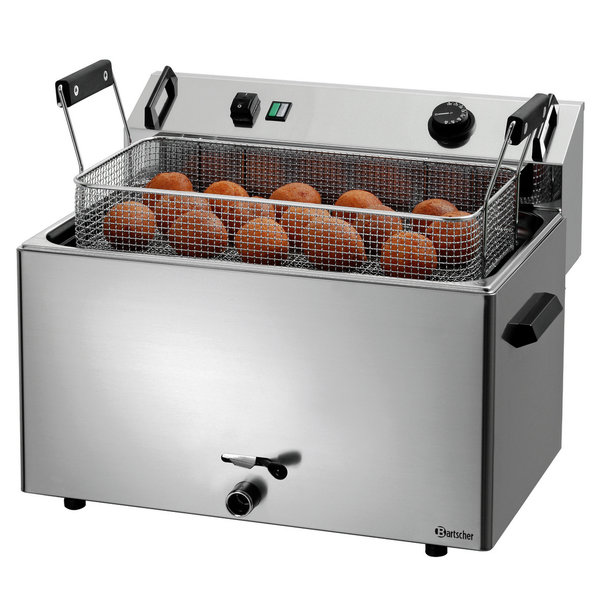 Deegwaren-/Visfriteuse | SERIE BF | Elektrisch | 16L | 50°C/190°C | 9kW (400V) | Aftapkraan | 560x470x400(h)mm