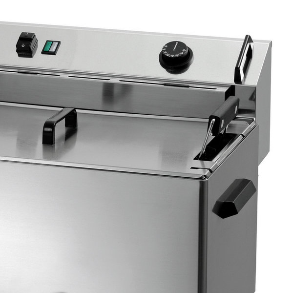 Deegwaren-/Visfriteuse | SERIE BF | Elektrisch | 16L | 50°C/190°C | 9kW (400V) | Aftapkraan | 560x470x400(h)mm