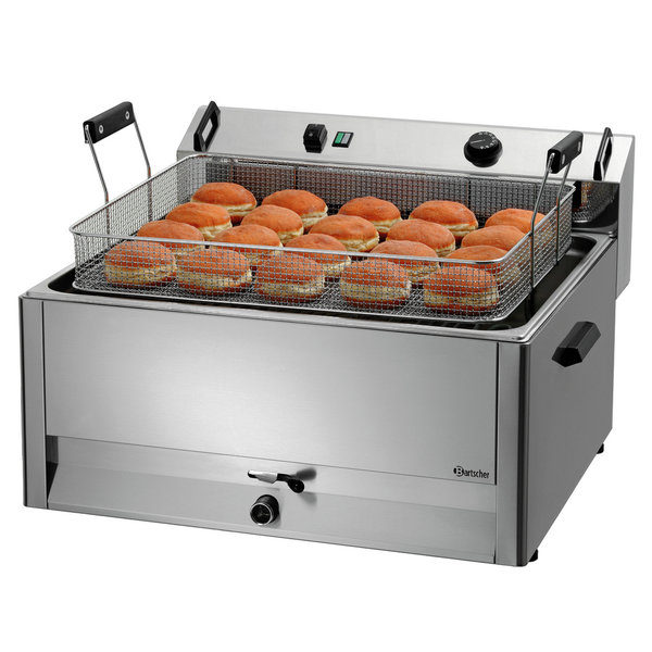 Deegwaren-/Visfriteuse | SERIE BF | Elektrisch | 30L | 50°C/190°C | 15kW (400V) | Aftapkraan | 660x650x410(h)mm