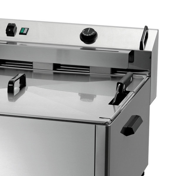 Deegwaren-/Visfriteuse | SERIE BF | Elektrisch | 30L | 50°C/190°C | 15kW (400V) | Aftapkraan | 660x650x410(h)mm