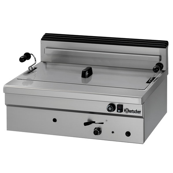 Deegwaren-/Visfriteuse | SERIE BF | Gas | 20L | 120°C/190°C | 14kW | Piëzo Ontsteking | Aftapkraan | 700x585x390(h)mm