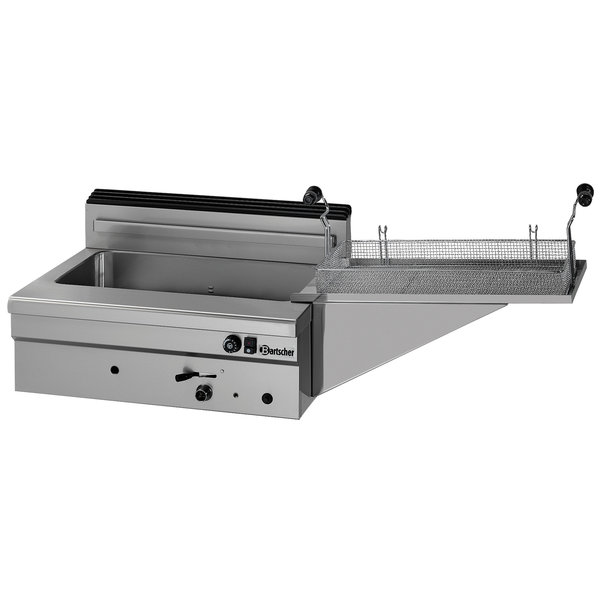 Deegwaren-/Visfriteuse | SERIE BF | Gas | 20L | 120°C/190°C | 14kW | Piëzo Ontsteking | Aftapkraan | 700x585x390(h)mm