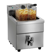 Bartscher Inductiefriteuse | Elektrisch | 8L | 60°C/190°C | 3.5kW (230V) | Aftapkraan | 290x565x415(h)mm 