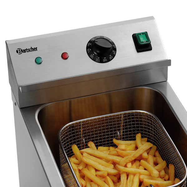 Inductiefriteuse | Elektrisch | 8L | 60°C/190°C | 3.5kW (230V) | Aftapkraan | 290x565x415(h)mm
