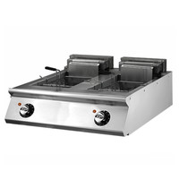 Mastro Friteuse | 700 LINE | Elektrisch | 10+10L | 100°C/190°C | 18kW (400V) | Aftapkranen | 800x730x250(h)mm