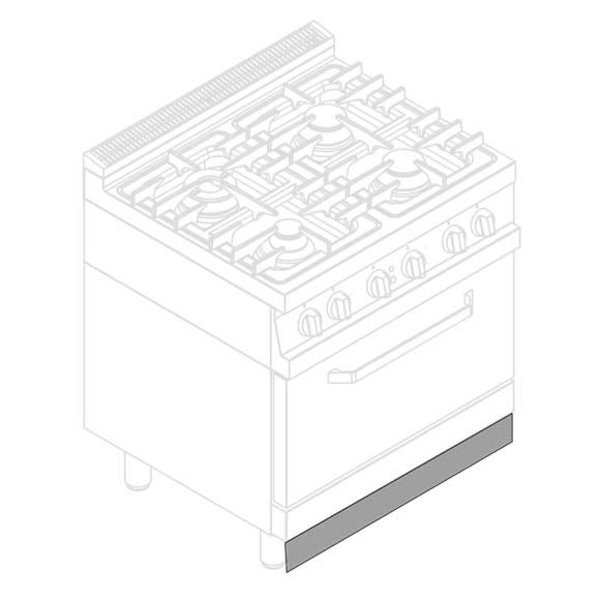 Voorplint | Mastro 700/900/1100 LINE Onderstellen (800mm) | RVS