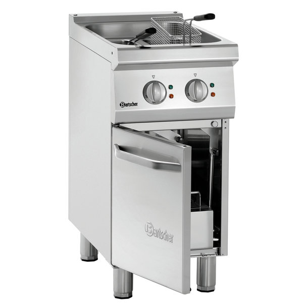 Friteuse | SERIE 700 | Elektrisch | 9+9L | 100°C/190°C | 15kW (400V) | Aftapkranen | 400x700x850(h)mm