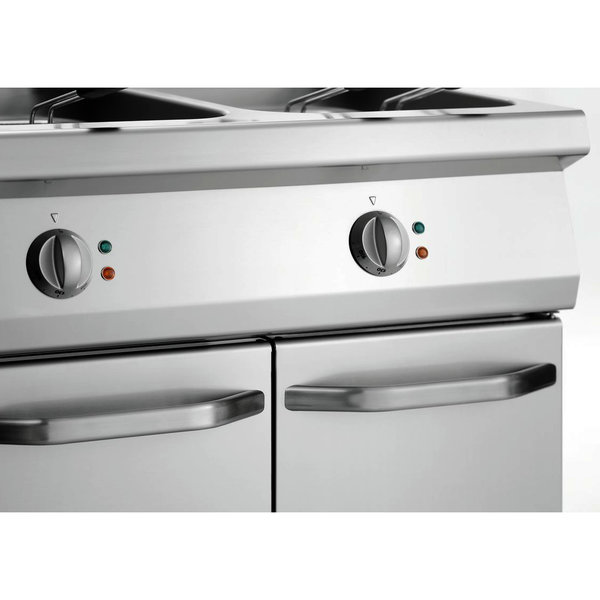 Friteuse | SERIE 700 | Elektrisch | 15+15L | 100°C/190°C | 30kW (400V) | Aftapkranen | 800x700x850(h)mm