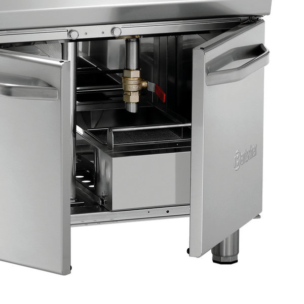 Friteuse | SERIE 700 | Elektrisch | 15+15L | 100°C/190°C | 30kW (400V) | Aftapkranen | 800x700x850(h)mm