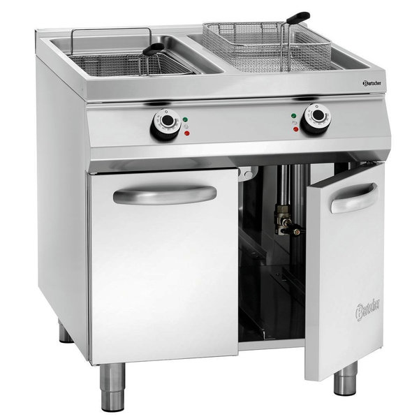 Friteuse | SERIE 900 | Elektrisch | 20+20L | 90°C/190°C | 34.8kW (400V) | Aftapkranen | 800x900x900(h)mm