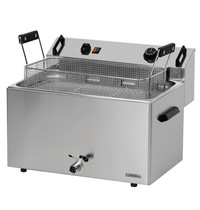 Casselin Deegwaren-/Visriteuse | Elektrisch | 16L | 50°C/190°C | 9kW (400V) | Aftapkraan | 540x450x370(h)mm