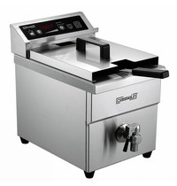Casselin Inductiefriteuse | Elektrisch | 8L | 60°C/190°C | 3.5kW (230V) | Aftapkraan | 290x482x412(h)mm