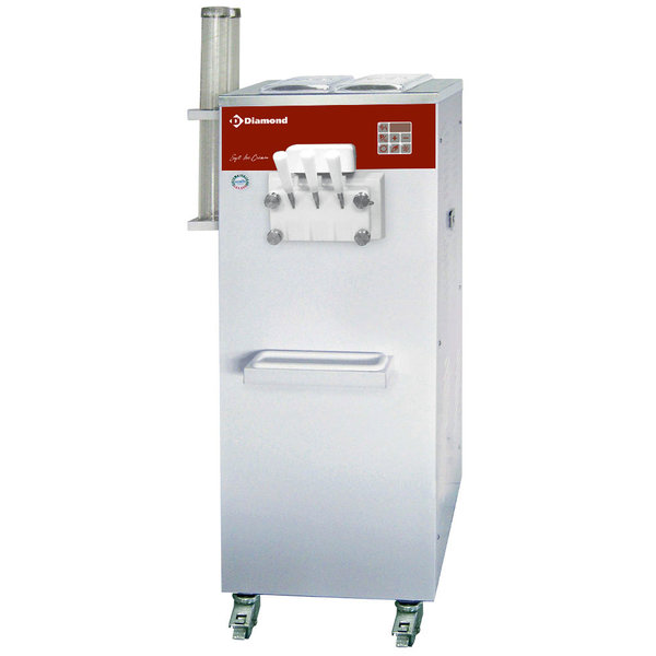 Softijsmachine | 2 Smaken + 1 Mengsel | Luchtcondensor | 22.5 kg/u | 3.8kW | 230V | 550x550x1450(h)mm