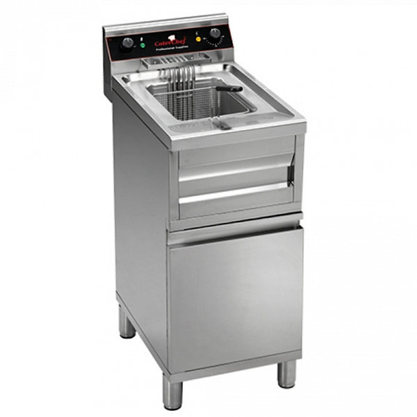 Friteuse | Elektrisch | 12L | 9kW (400V) | Aftapkraan | 400x700x850(h)mm