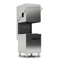 Virtus Doorschuifvaatwasser | Mand 500x500 | 400V | Afvoerpomp | Zeeppomp | Naglanspomp | 630x750x1465(h)mm