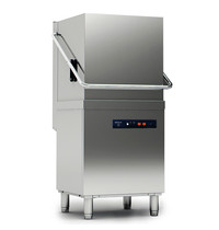 Virtus Doorschuifvaatwasser | Mand 500x500 | 400V | Afvoerpomp | Zeeppomp | Naglanspomp | 630x750x1465(h)mm