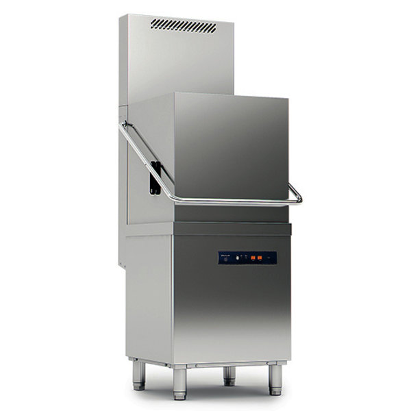 Doorschuifvaatwasser | Warmteterugwinning | Mand 500x500 | 230/400V | Afvoerpomp | Zeeppomp | Naglanspomp | 630x750x1920(h)mm