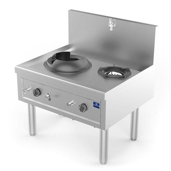 Wokbrander | Gas | 1 Brander + 1 Soep Brander | 1x 27kW + 1x 9.2kW  | 1000x850x1100(h)mm