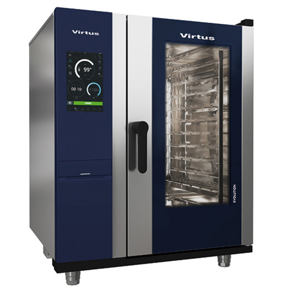 Combi-steamer | Elektrisch | 10x GN 1/1 | Incl. Boiler | Auto. Reiniging | 18.6kW | 400V | 898x867x1117(h)mm