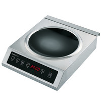 Ristormarkt Inductie Wok | 1 Kookzone | +60°C/+240°C | 3.5kW | 230V | Ø280mm | 340x445x110(h)mm