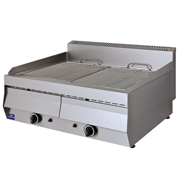 Stoomgrill | Gas | 22kW | 2x Bakplaat 360x570mm | 765x700x300(h)mm