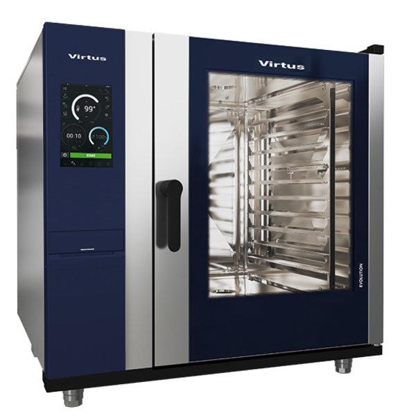 Combi-steamer | Gas | 10x GN 2/1 | Incl. Boiler | Auto. Reiniging | 35kW | 230V | 1130x1063x1117(h)mm