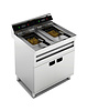 CombiSteel Friteuse | ENTRY 700 | Elektrisch | 12+12L | 12kW (2x 400V) | Aftapkranen | 800x700x850(h)mm 