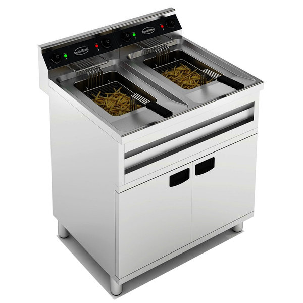 Friteuse | ENTRY 700 | Elektrisch | 12+12L | 18kW (2x 400V) | Aftapkranen | 800x700x850(h)mm