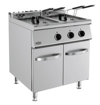 CombiSteel Friteuse | BASE 700 | Elektrisch | 18+18L | 0°C/180°C | 28kW (400V) | Aftapkranen | 800x700x900(h)mm 