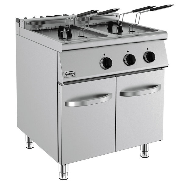 Friteuse | BASE 700 | Elektrisch | 18+18L | 0°C/180°C | 28kW (400V) | Aftapkranen | 800x700x900(h)mm