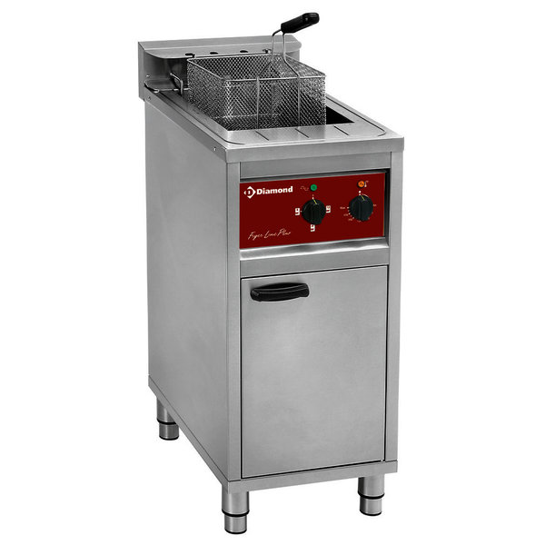 Friteuse | Elektrisch | 16L | 0°C/180°C | 12kW (400V) | Aftapkraan | 400x650x980(h)mm