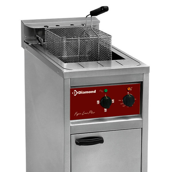 Friteuse | Elektrisch | 16L | 0°C/180°C | 12kW (400V) | Aftapkraan | 400x650x980(h)mm