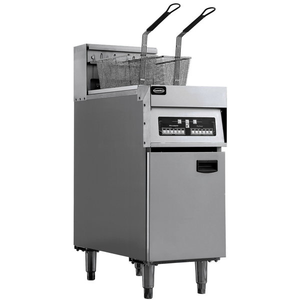 Friteuse | Elektrisch | 12.5+12.5L | 0°C/195°C | 18kW (400V) | Aftapkranen | Digitaal | 400x600x840/1180(h)mm