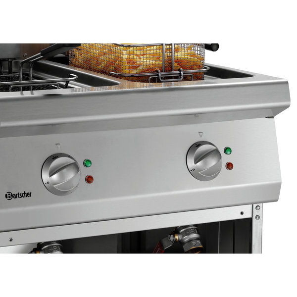 Friteuse | SERIE 700 | Elektrisch | 11+11L | 100°C/190°C | 17.4kW (400V) | Aftapkranen | 600x700x850(h)mm