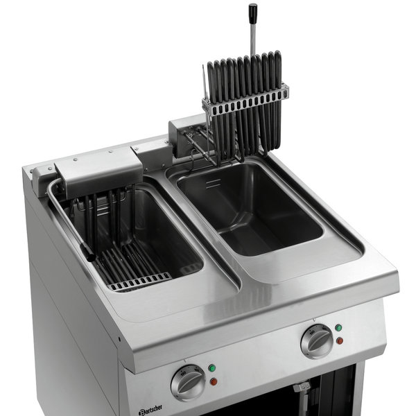 Friteuse | SERIE 700 | Elektrisch | 11+11L | 100°C/190°C | 17.4kW (400V) | Aftapkranen | 600x700x850(h)mm