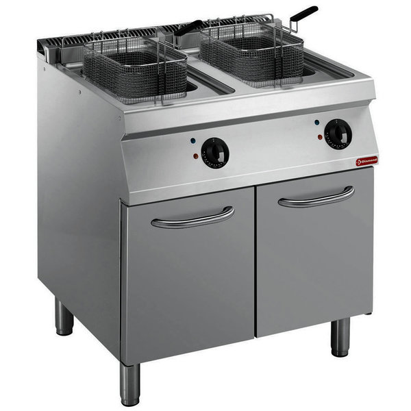 Friteuse | MAXIMA 700 | Elektrisch | 14+14L | 105°C/185°C | 17.4kW (400V) | Aftapkranen | 800x700x850/920(h)mm
