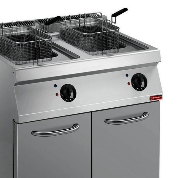 Friteuse | MAXIMA 700 | Elektrisch | 14+14L | 105°C/185°C | 17.4kW (400V) | Aftapkranen | 800x700x850/920(h)mm