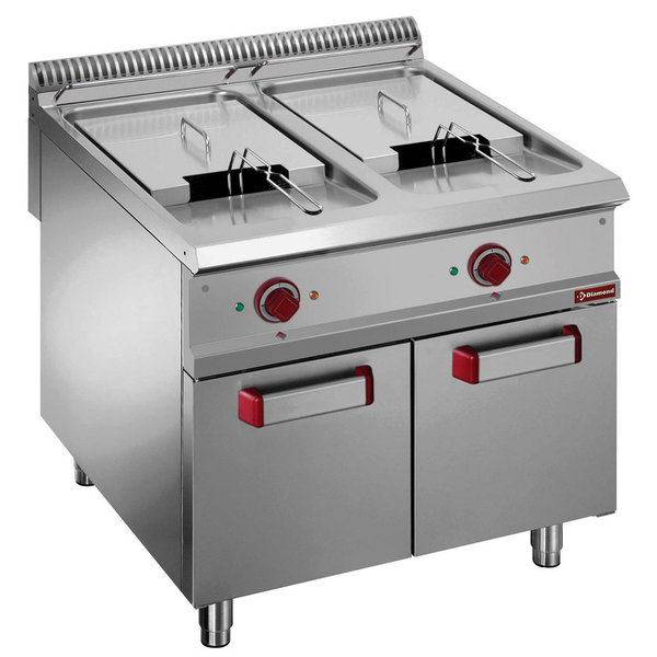 Friteuse | OPTIMA 900 | Elektrisch | 21+21L | 100°C/180°C | 40kW (400V) | Aftapkranen | 800x900x850/920(h)mm