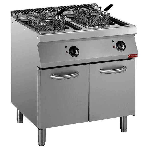 Friteuse | MAXIMA 700 | Elektrisch | 15+15L | 105°C/185°C | 20kW (400V) | Aftapkranen | 800x700x850/920(h)mm