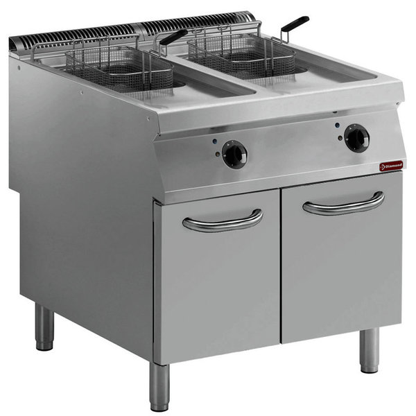 Friteuse | MAXIMA 900 | Elektrisch | 15+15L | 105°C/185°C | 20kW (400V) | Aftapkranen | 800x900x850/920(h)mm