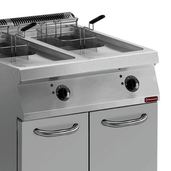 Friteuse | MAXIMA 900 | Elektrisch | 15+15L | 105°C/185°C | 20kW (400V) | Aftapkranen | 800x900x850/920(h)mm