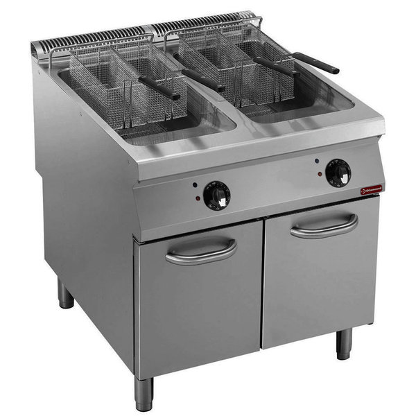 Friteuse | MAXIMA 900 | Elektrisch | 23+23L | 105°C/185°C | 36kW (400V) | Aftapkranen | 800x900x850/920(h)mm
